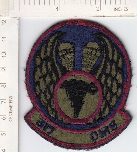 317th Organizational Maint Sq ce rfu $1.00