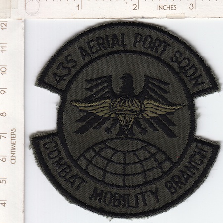 435th Aerial Port Sq sub twill ce ns $5.00