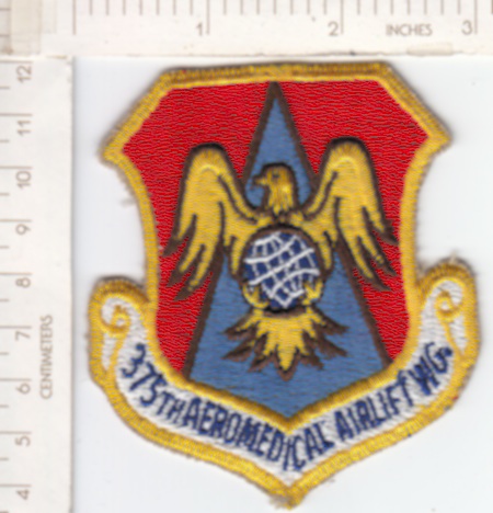 375th Aeromed Airlift Wg blue letters ce ns $3.00