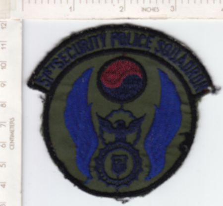 51st Security Police Sq ce rfu tm $3.00