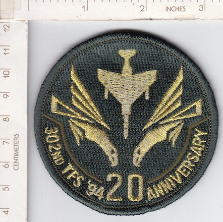 302nd '94 TFS 20 Anniversary me ns $3.00