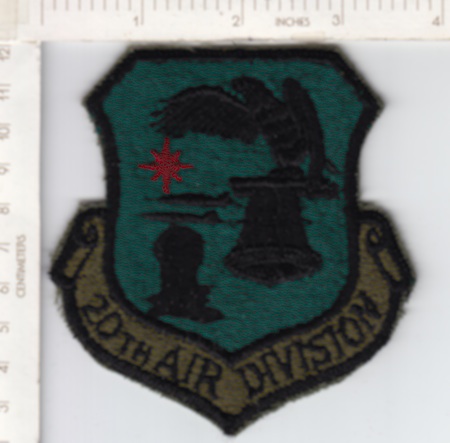 20th Air Division sub large ce ns $3.50