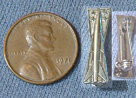 USAF miniature MISSILEMAN pin pb $4.00