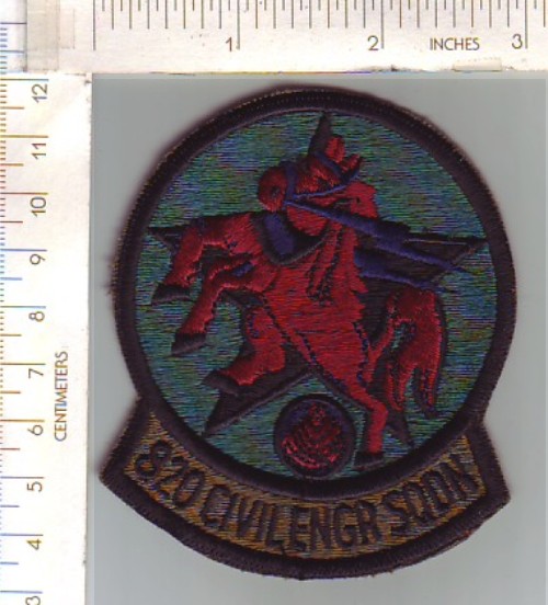 820th Civil ENGR SQDN sub ce ns $2.00