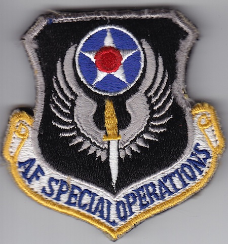 USAF Special Operations Cmd SPOPS rfu (on velcro) $3.00