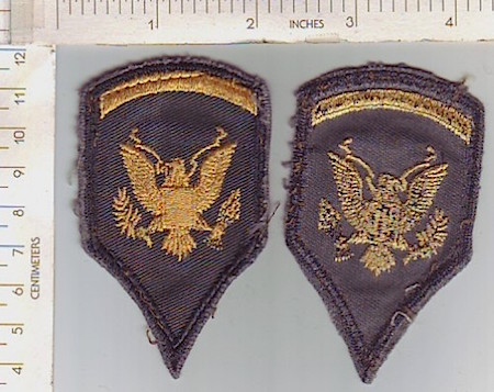 Army Specialist 5 Pre-1955 ce rfu pair $5.00