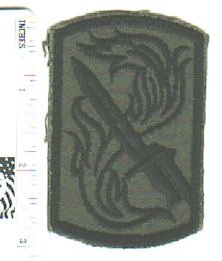 199th Infantry Brigade Vietnam OD twill ce ns $18.00