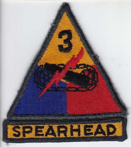 3rd Armor Div+tab ce rfu $5.50