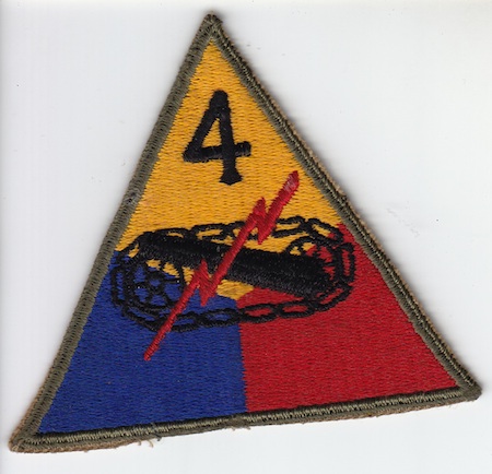 4th Armor Div ce ns $5.00