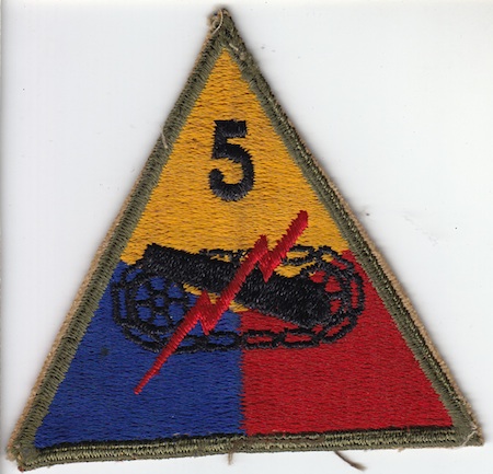 5th Armor Div ce ns $5.00