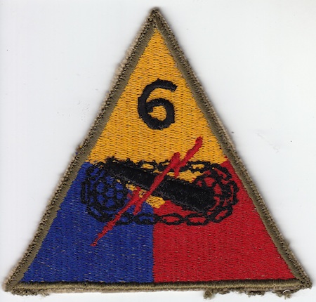 6th Armor Div ce ns $5.00