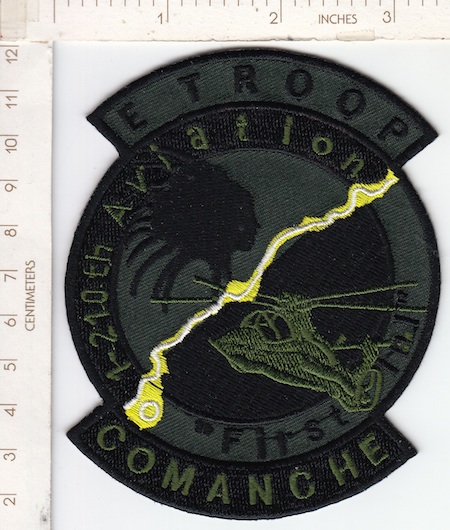 1-210 Avn E Troop COMANCHE ce ns $5.00
