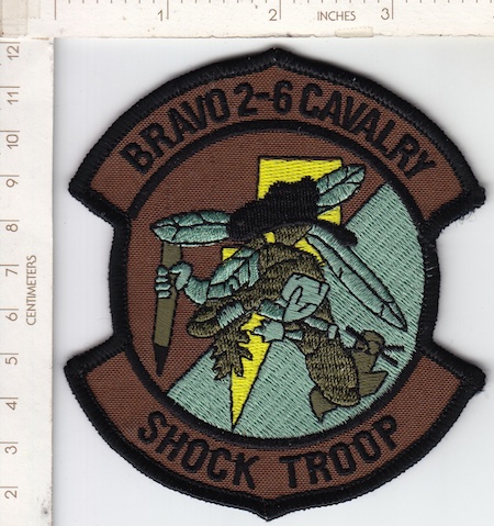 2-6 Cav Bravo Co SHOCK TROOP sub me ns $5.00