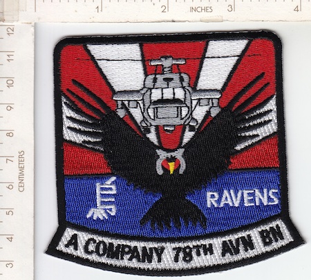 78th Avn Bn A Co RAVENS ce ns $5.00