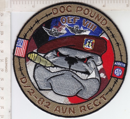 D/2 Avn Regt DOG POUND OEF VIII ce ns $7.00