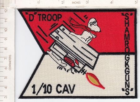 D Troop 1-10 Cav "Snoopy" ce ns $5.00