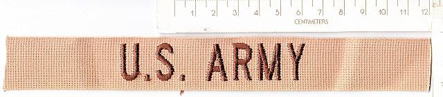 U.S. Army DBU tape ce ns $3.00
