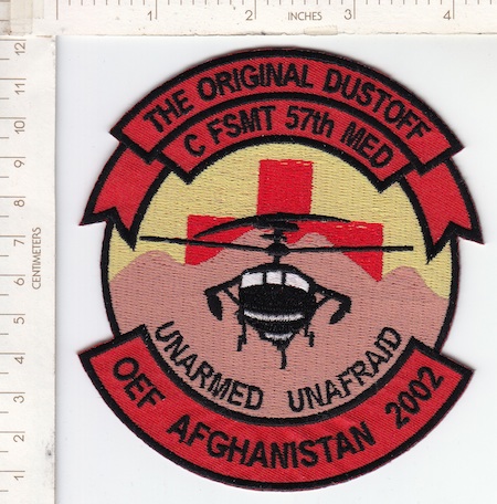 57th Medical C FSMT OEF Afghanistan 2002 ce ns $6.00