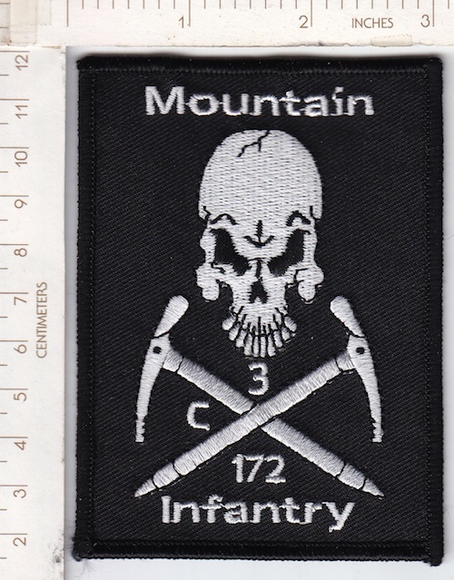 172nd Infantry Rgt 3Bn Charlie CO me ns $5.49