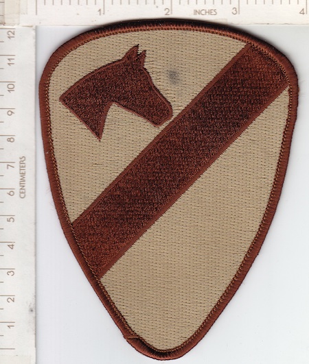 1st Cavalry dsrt (reverse image) me ns $8.00
