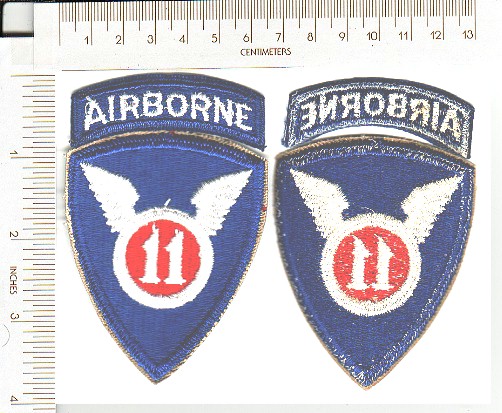 Korea 11th Infantry Div airborne+tab CE NS $17.50