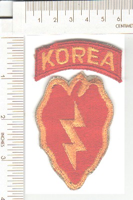 25th Infantry Div+KOREA tab ce ns SOLD