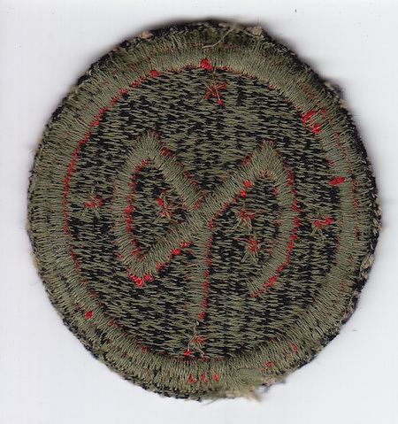 27th Infantry Div Reverse of previous patch
