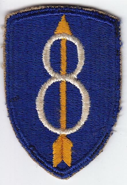 8th Infantry Div CE RFU $5.00