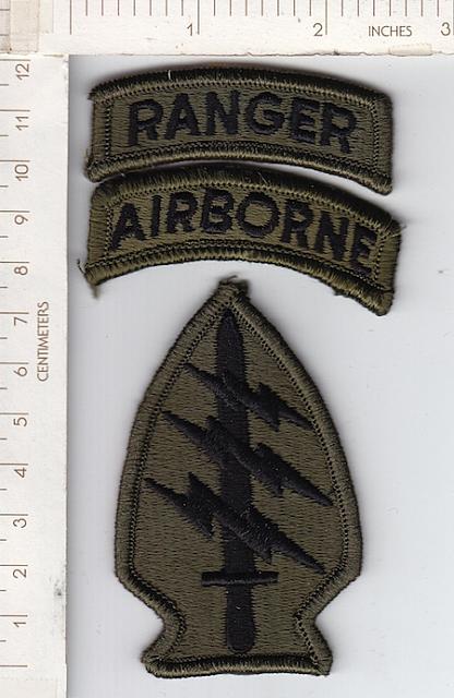 Special Forces+Abn+ranger tab sub me ns $5.00
