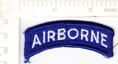 Airborne tab blue & white me rfu $1.50