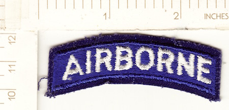Army Airborne blue & white ce ns $5.00