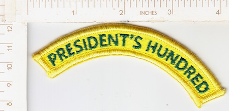 Army Presidents Hundred tab me ns $4.00