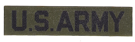 U.S. Army tape OD woven nylon obsolete ce ns $2.00