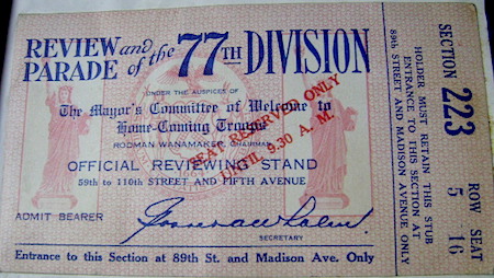 WW1 home made Scrap book (ticket photo)