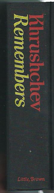 Cold War book ""Khrushchev Remembers" byEdward Crankshaw hc$7.00