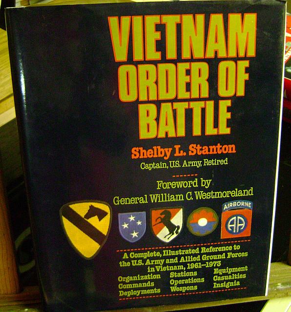 Vietnam Order of Battle by Shelby Stanton dj hc $225.00