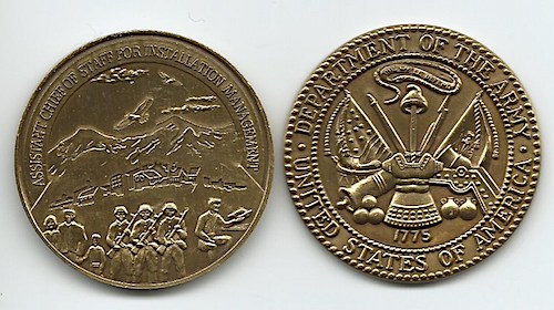 Army Instillation Management Challenge Coin $10.00