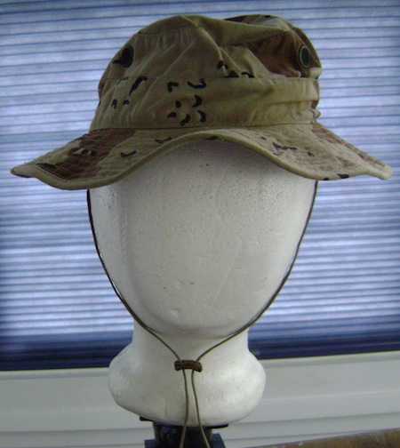 Desert Storm Boonie Hat #1 choc chip patt used size 5-58 $12.00