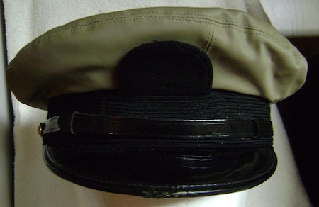 U.S. Navy Class A oilcloth cap #2 Art Caps size 7-1/2 $3.00