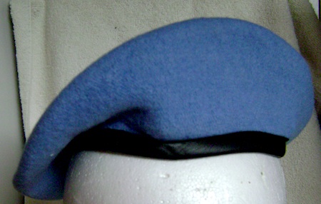Blue United Nations beret new lined size 6-1/2 $25.00