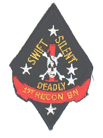 USMC 1st RECON Swift Silent Deadly ce ns sm $4.75