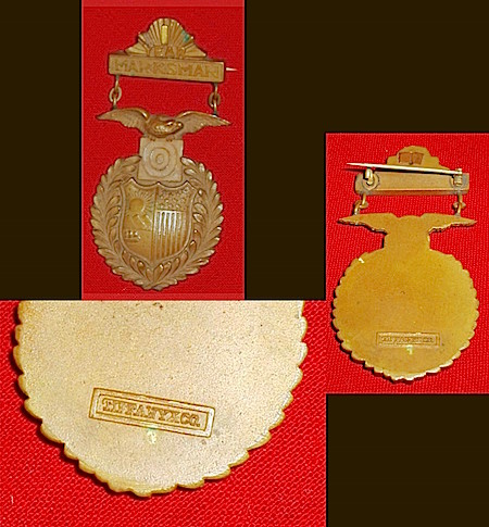 NY National Guard Marksman medal 1 year pb $85.00