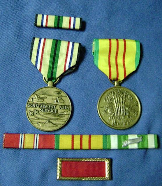 U.S. Army Vet medal & ribbon group  $30.00