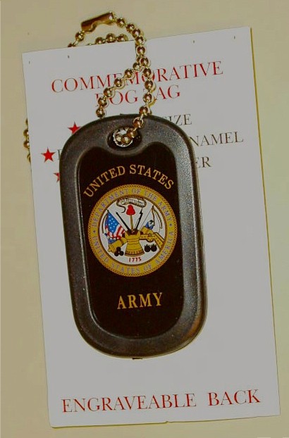 Commemorative dog tag Army emblem $4.99