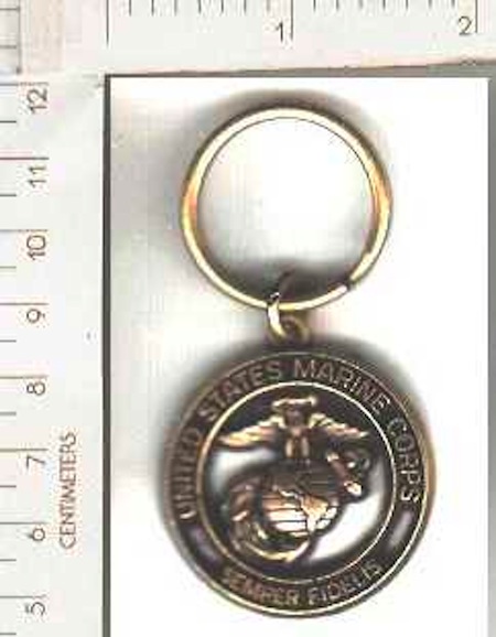 Key Ring Metal USMC U.S. Marines $4.00