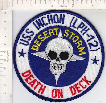 USS Inchon (LPH-12) "Death On Deck" me ns $4.00