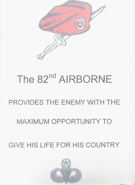 82nd Airborne Beret & Dagger $5.00