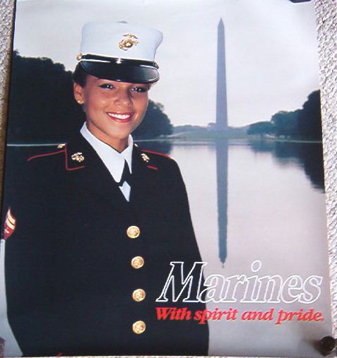 Woman Marine recruiting poster $4.50