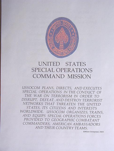 Special Operations Mission $5.00