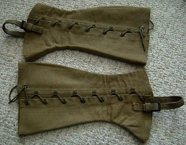 WW 2 Army uniform leggings (pair) used  $20.00
